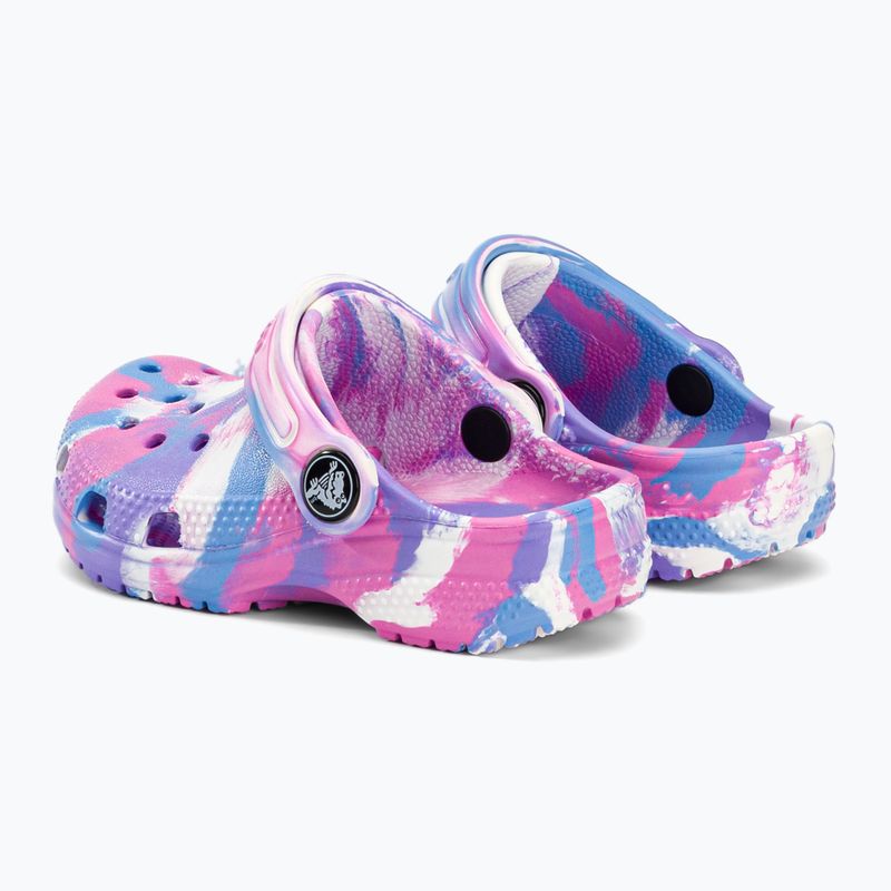 Crocs Classic Marbled Clog T bunt Kinder Pantoletten 206838-102 4