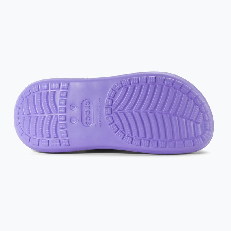 Crocs Classic Crush Clog digital violett Flip-Flops 5