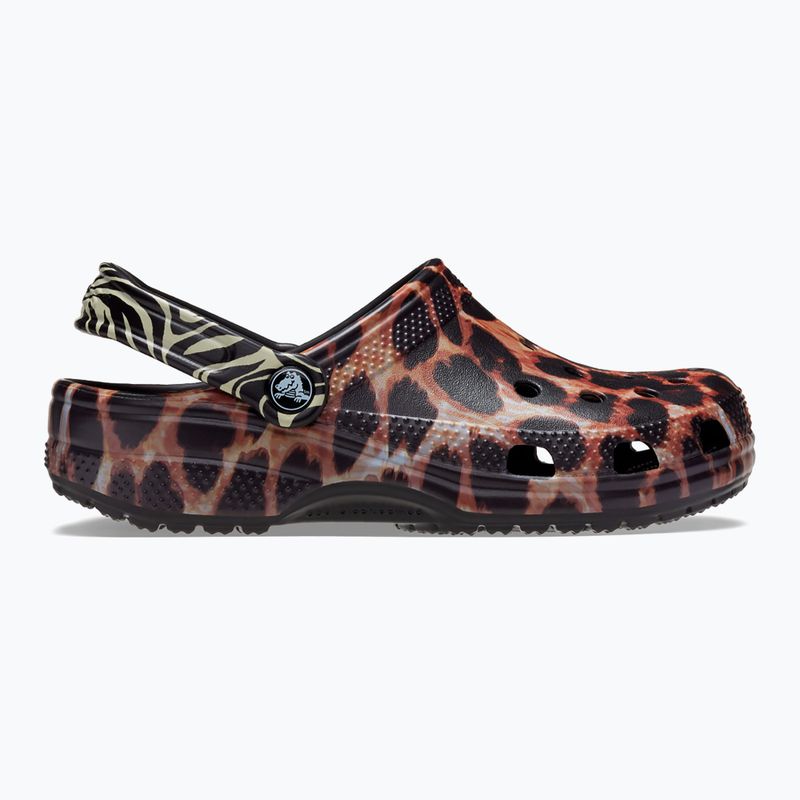 Slides Schlappen  Crocs Classic Animal Remix black/multi animal 10