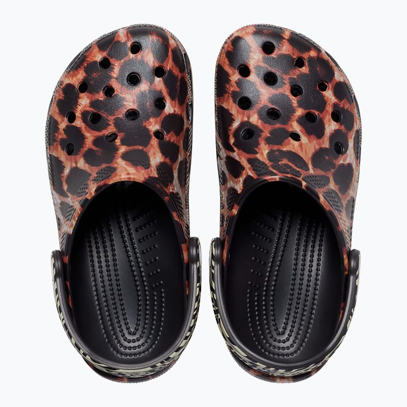 Slides Schlappen  Crocs Classic Animal Remix black/multi animal 12