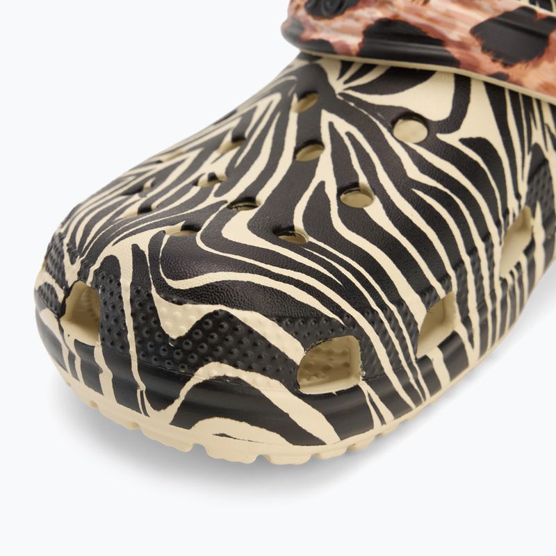 Crocs Classic Animal Remix Knochen/Multi Tier Flip-Flops 8