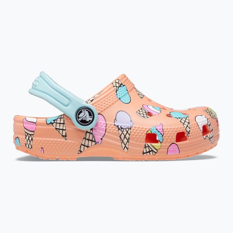 Crocs Classic Pool Party Clog T orange 207846-83E Pantoletten für Kinder 12