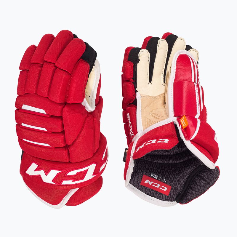 CCM Tacks 4R Pro2 SR Hockeyhandschuhe rot