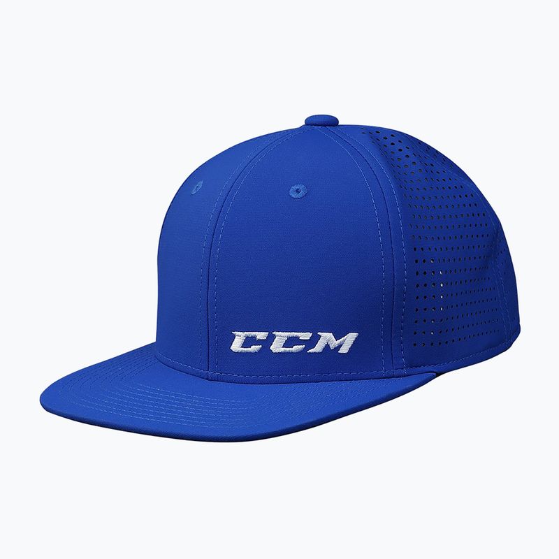 Kinder CCM Small Logo flache Krempe YTH royal Baseballkappe