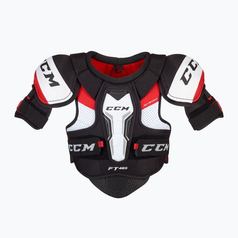 CCM JetSpeed FT485 JR schwarz/rot/weiß Kinder-Hockey-Schultern