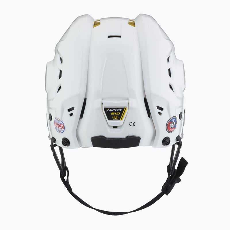 CCM Tacks 210 weißer Eishockeyhelm 4