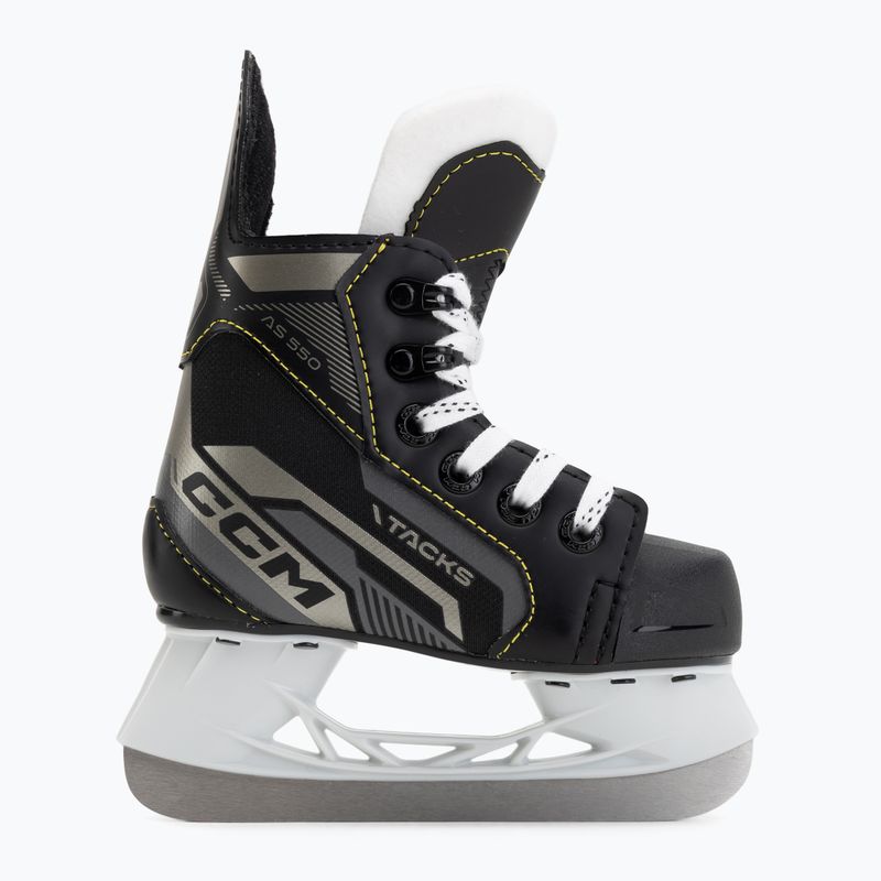 CCM Tacks AS-550 YTH schwarz Kinder Eishockey Schlittschuhe 2