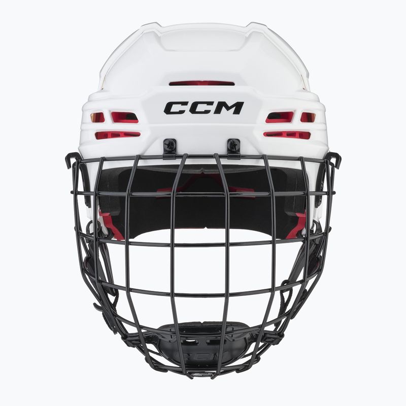 CCM Tacks 70 Combo weißer Eishockeyhelm 2