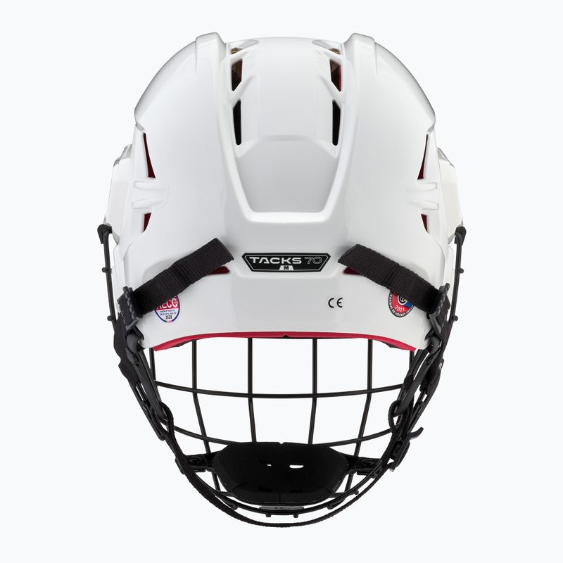 CCM Tacks 70 Combo weißer Eishockeyhelm 4