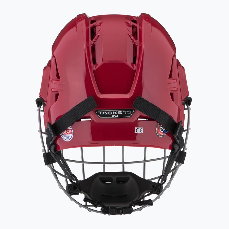 CCM Tacks 70 Combo Hockeyhelm rot 4