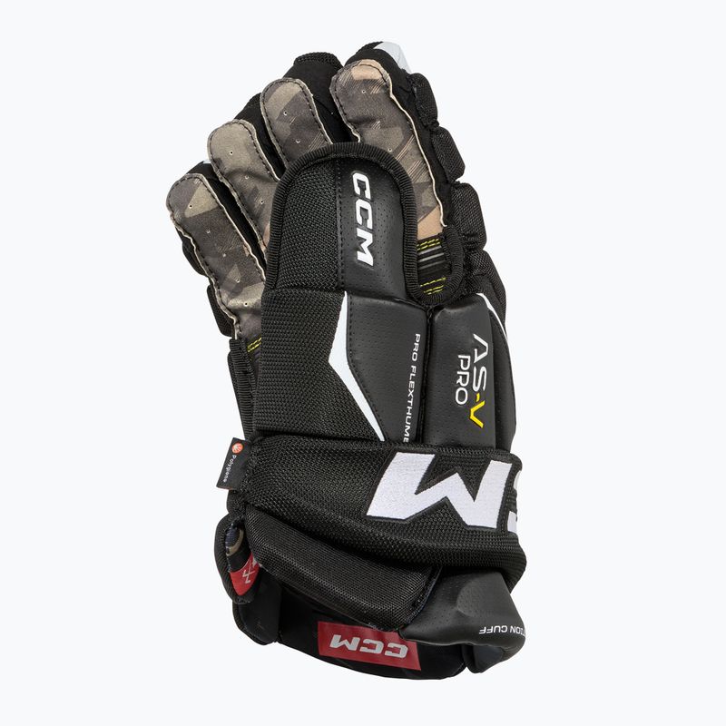 CCM Tacks AS-V Pro SR schwarz/weiss Hockeyhandschuhe 3