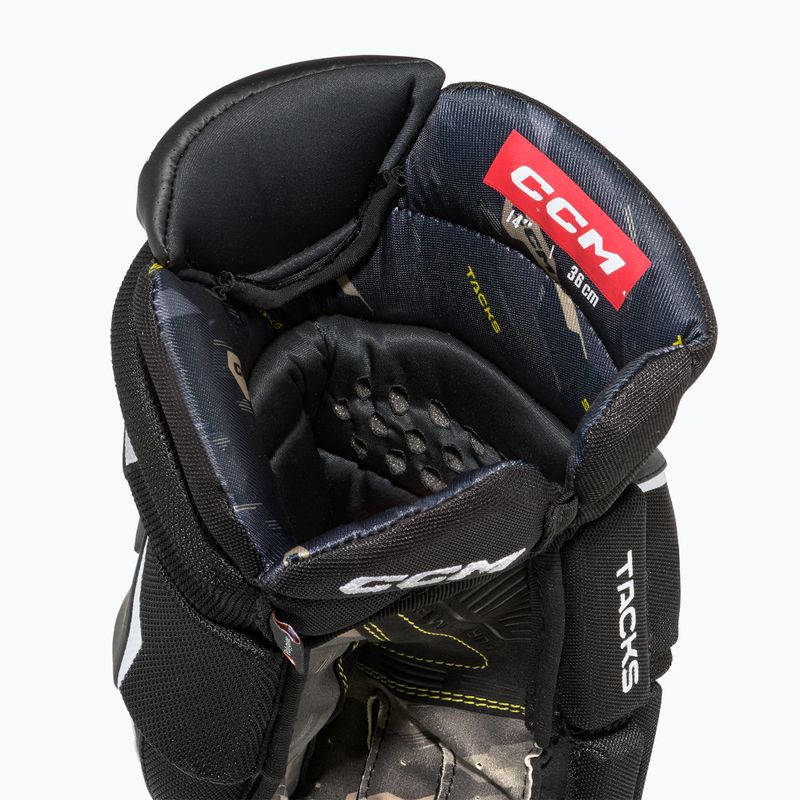 CCM Tacks AS-V Pro YTH schwarz/weiss Kinder Hockeyhandschuhe 4