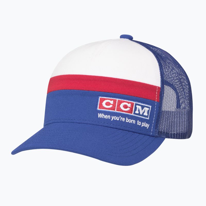 CCM Vintage Meshback Trucker blau/weiß/rot Baseballkappe
