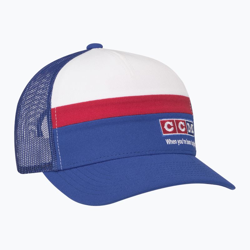 CCM Vintage Meshback Trucker blau/weiß/rot Baseballkappe 2
