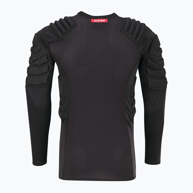 CCM Ribano SR Herren Hockey Longsleeve mit Protektoren schwarz 2