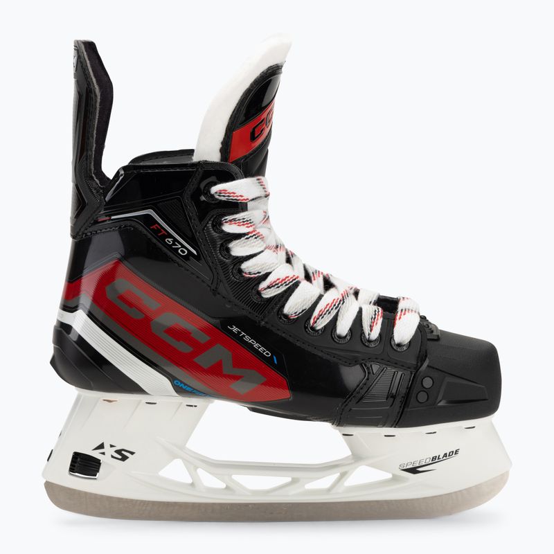 CCM Herren Eishockey Schlittschuhe JetSpeed FT670 SR schwarz 2