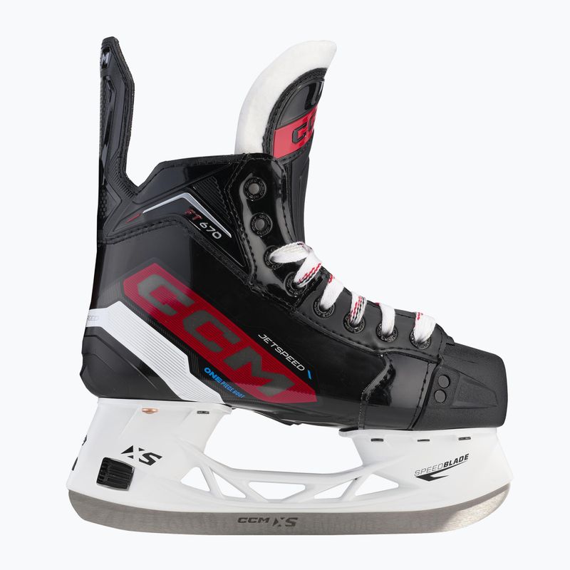 CCM JetSpeed Kinder Eishockey Schlittschuhe FT670 JR schwarz