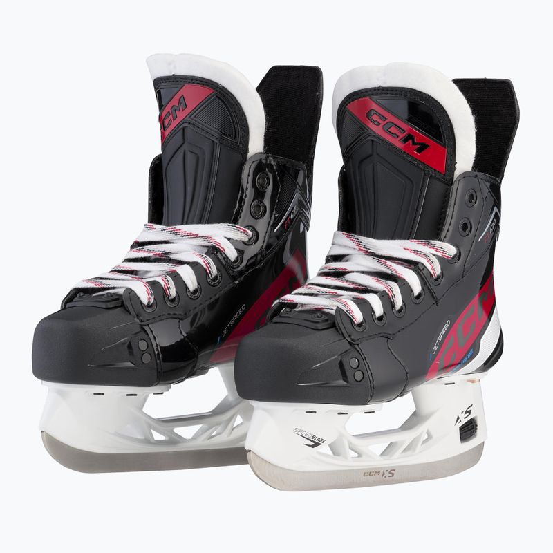 CCM JetSpeed Kinder Eishockey Schlittschuhe FT670 JR schwarz 4