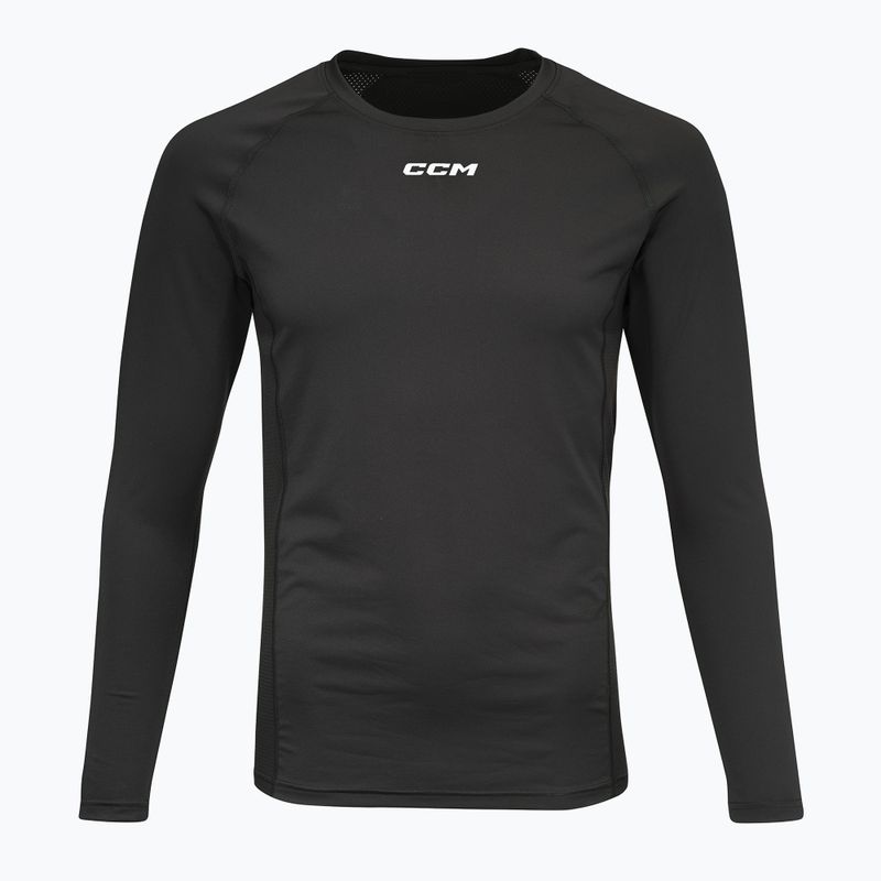 CCM Ribano Performance YTH schwarzes Kinder-Langarmshirt    Neu