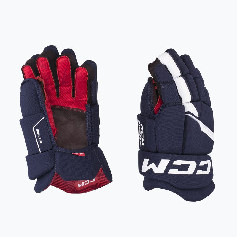 Hockeyhandschuhe Kinder CCM Next JR navy/white