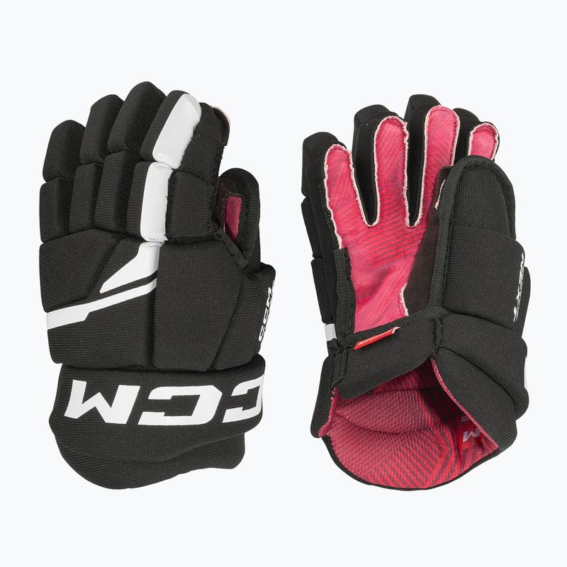 CCM Next YTH Kinder-Hockeyhandschuhe schwarz/weiß