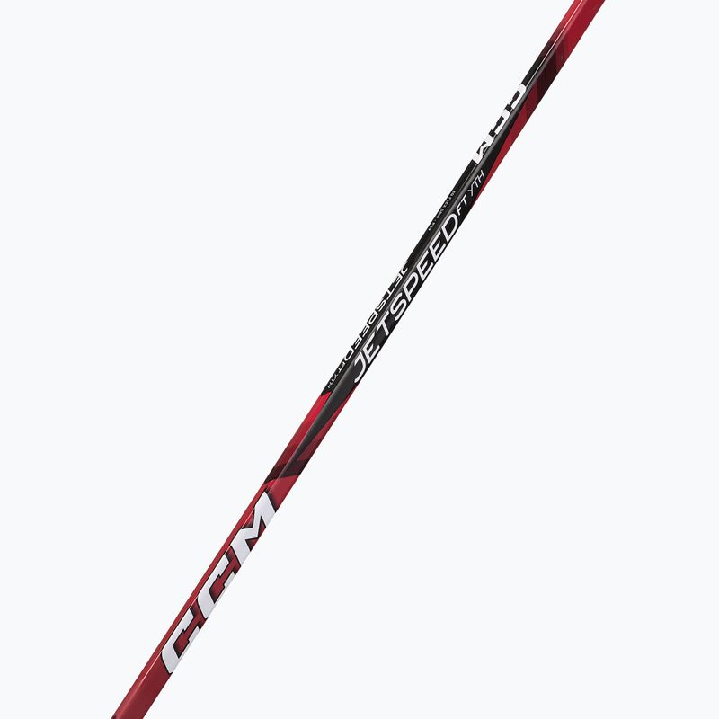 Kinder-Eishockeyschläger CCM JetSpeed FT Youth black/red 5