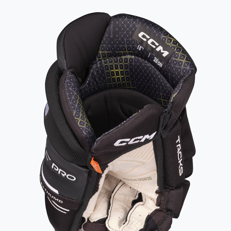 CCM Tacks XF Pro SR Hockeyhandschuhe schwarz/weiß 4