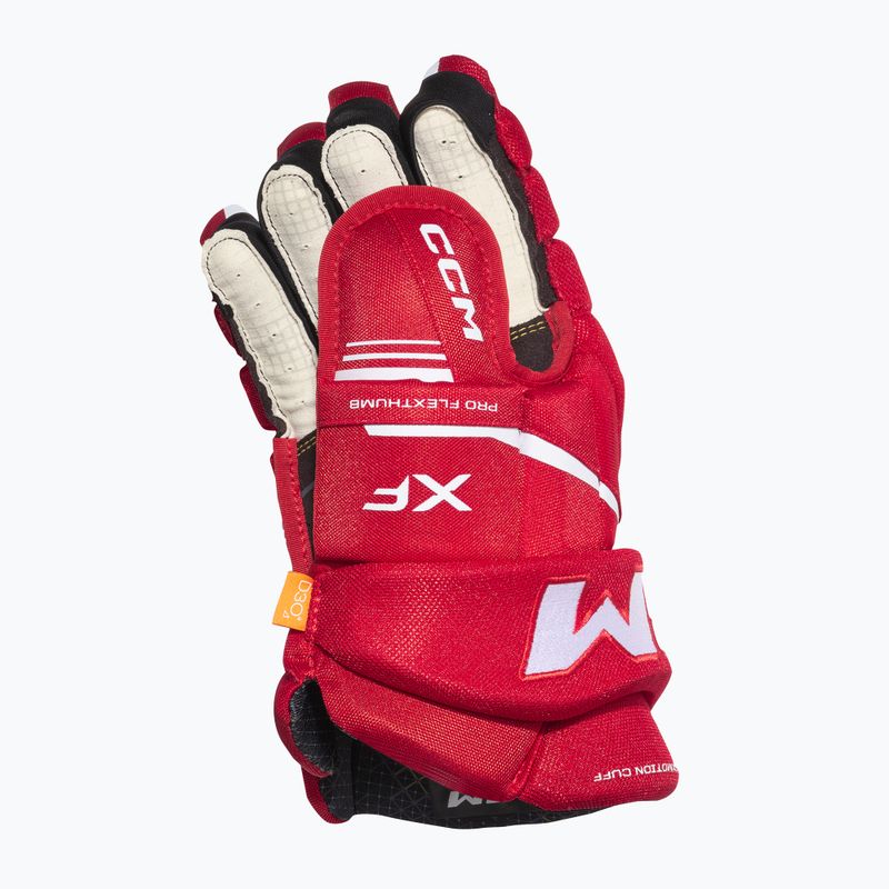 CCM Tacks XF SR rot/weiße Hockeyhandschuhe 3