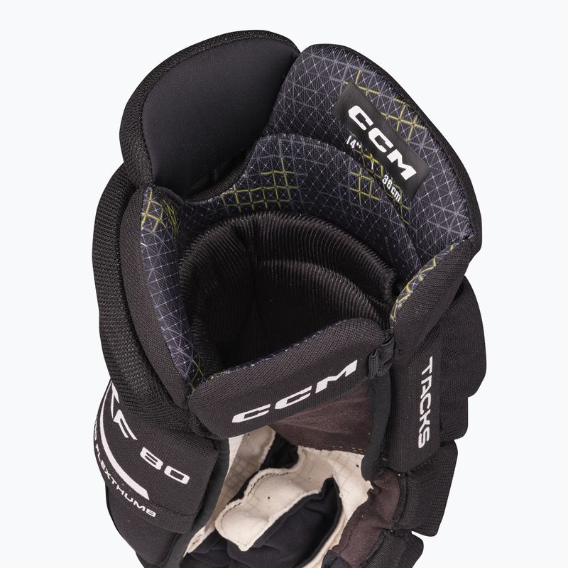 CCM Tacks XF80 SR schwarz/weiss Hockeyhandschuhe 4