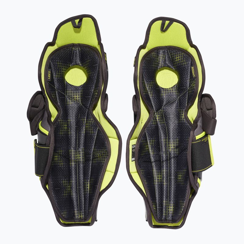 CCM Tacks XF80 JR schwarz Kinder Hockey Schienbeinschoner 2