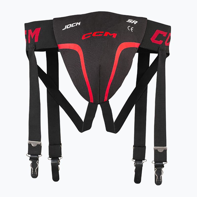 Herren CCM Jock Combo Suspensor SR schwarz/rot