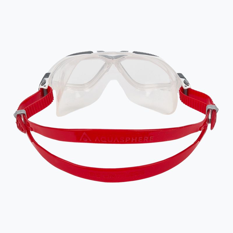 Schwimmmaske Aquasphere Vista white/red/clear 4