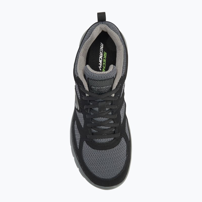 Schuhe Herren SKECHERS Burns Agoura black/gray 5
