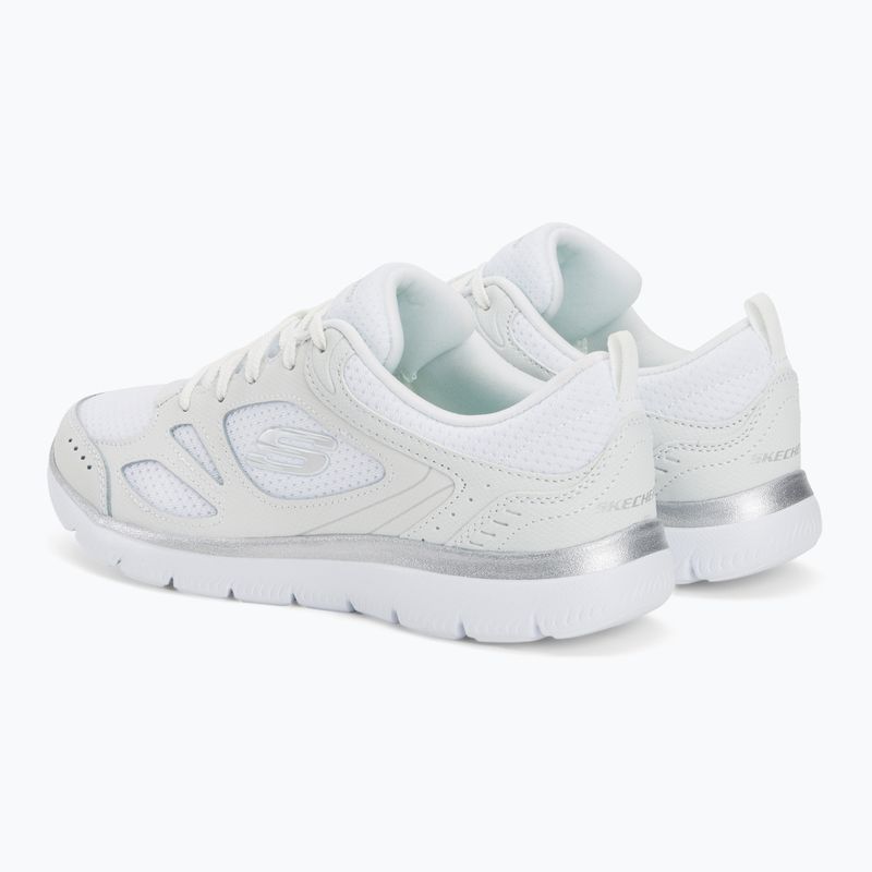 Damen Trainingsschuhe SKECHERS Summits Suited weiß/silber 3