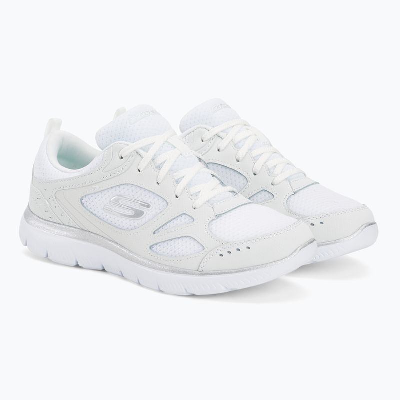 Damen Trainingsschuhe SKECHERS Summits Suited weiß/silber 4