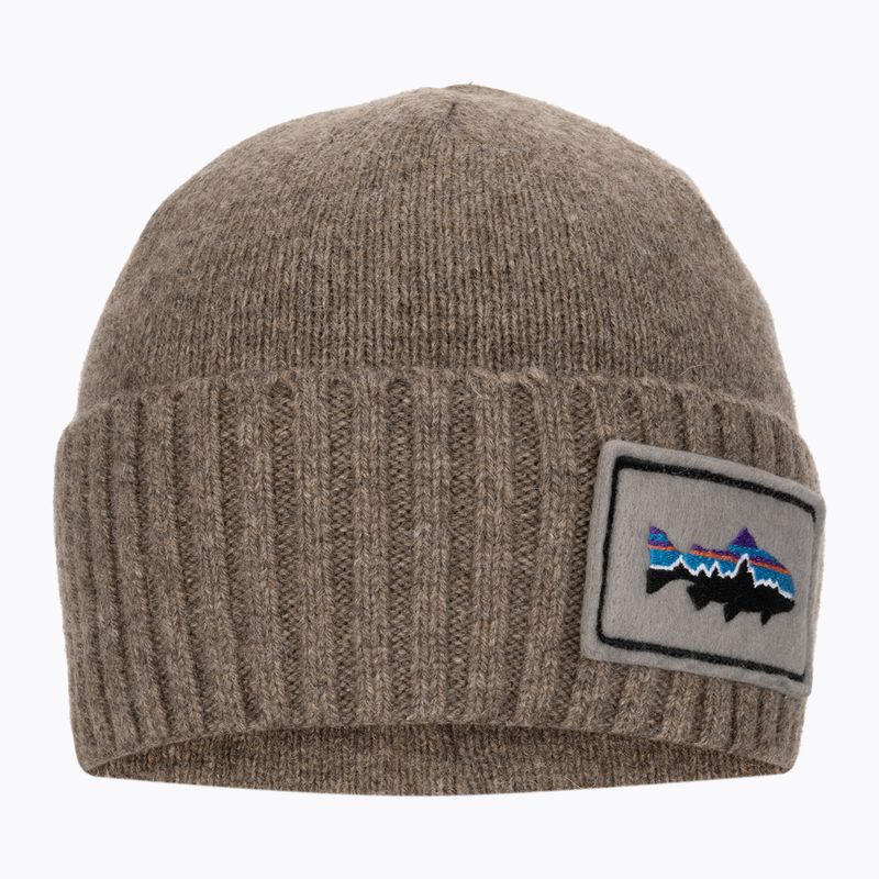 Patagonia Brodeo Beanie fitz roy trout patch/ash tan trekking cap 2