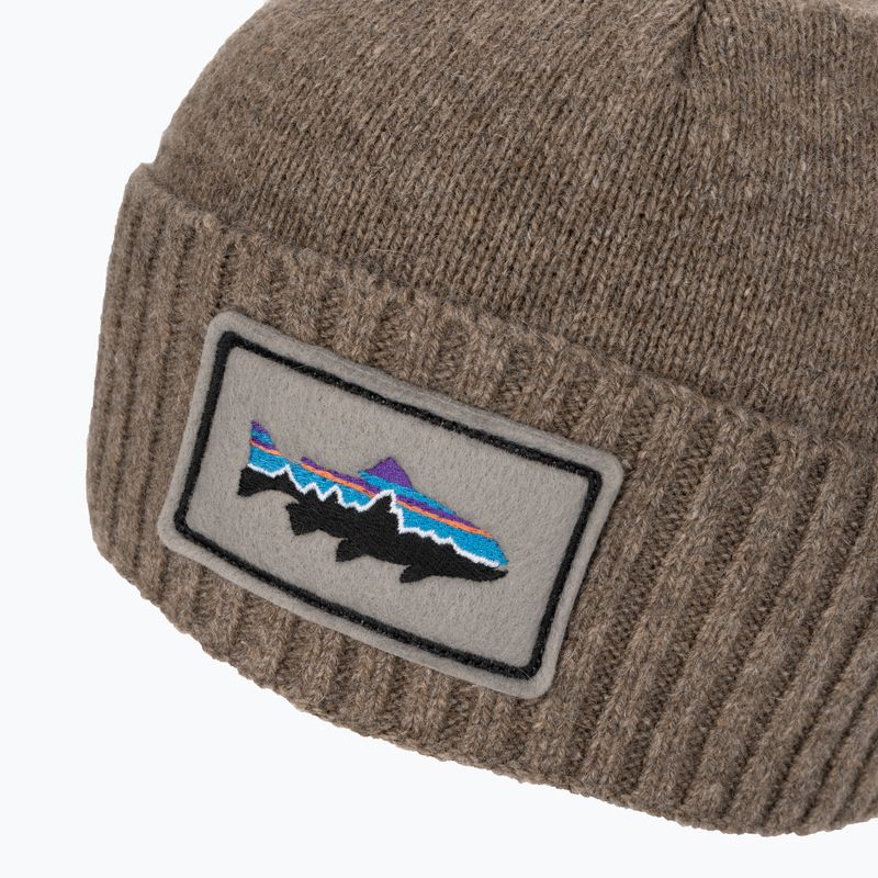 Patagonia Brodeo Beanie fitz roy trout patch/ash tan trekking cap 4