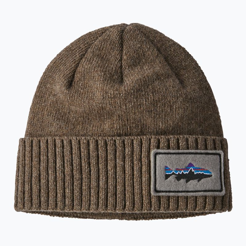 Patagonia Brodeo Beanie fitz roy trout patch/ash tan trekking cap 6