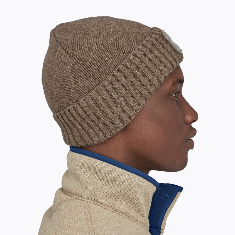 Patagonia Brodeo Beanie fitz roy trout patch/ash tan trekking cap 8