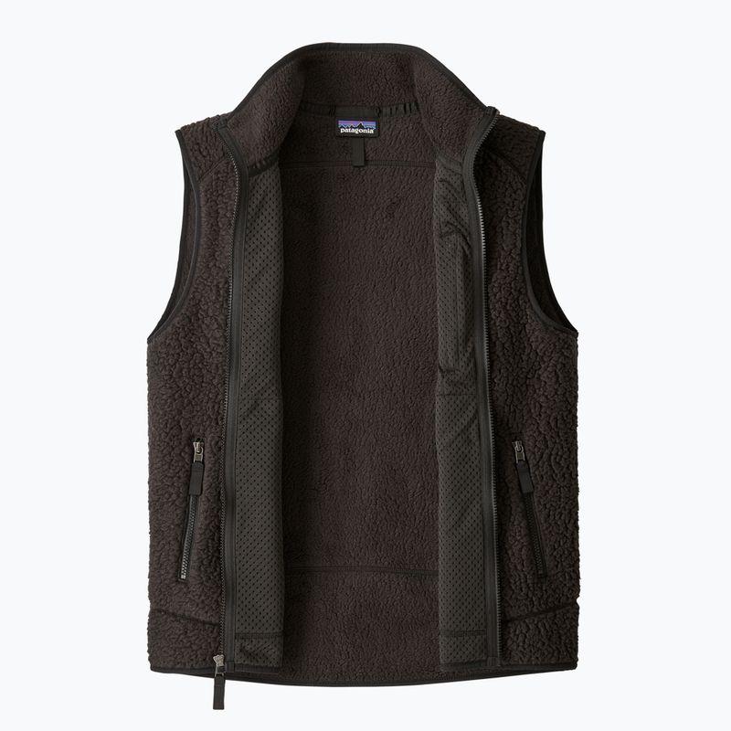 Herren Patagonia Retro Pile Fleece ärmellos schwarz 4
