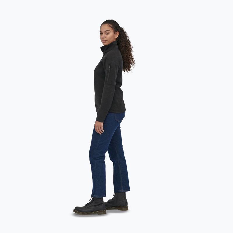 Damen Patagonia Better Sweater Fleece-Trekking-Sweatshirt schwarz 2