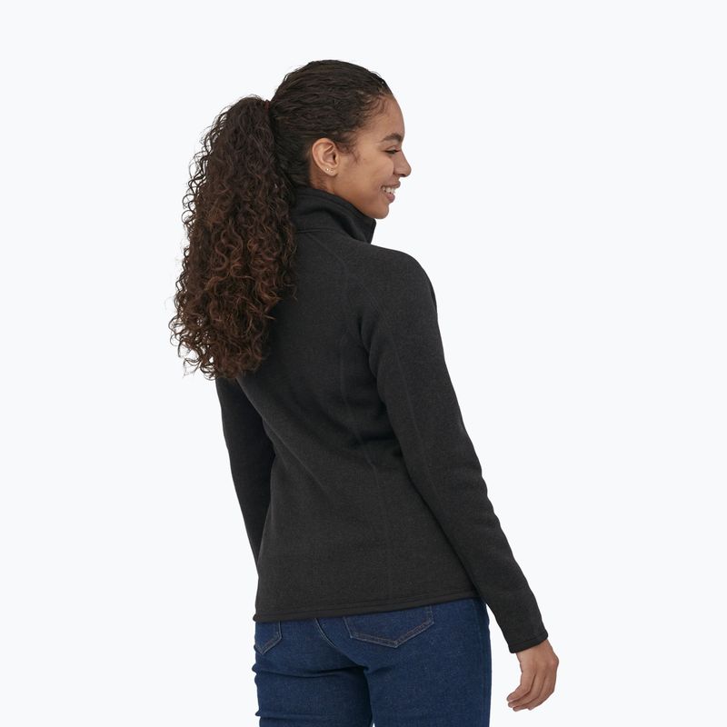 Damen Patagonia Better Sweater Fleece-Trekking-Sweatshirt schwarz 3