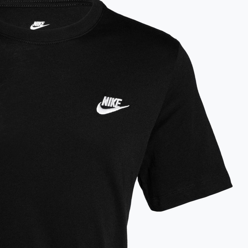 Herren Nike Sportswear Club schwarz/weißes T-Shirt 3