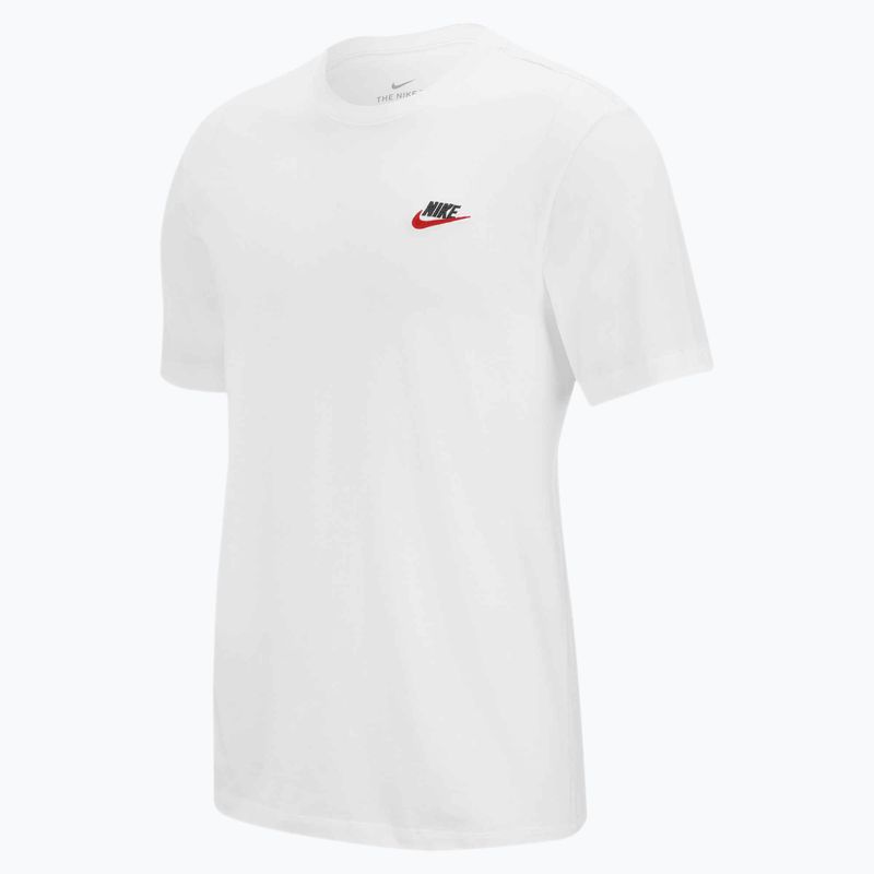 Herren Nike Sportswear Club T-Shirt weiß/schwarz/universitätsrot 5
