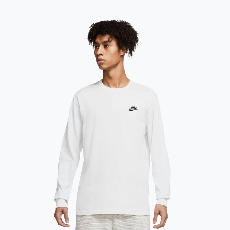 Herren-Langarmshirt Nike Sportswear Club white/black