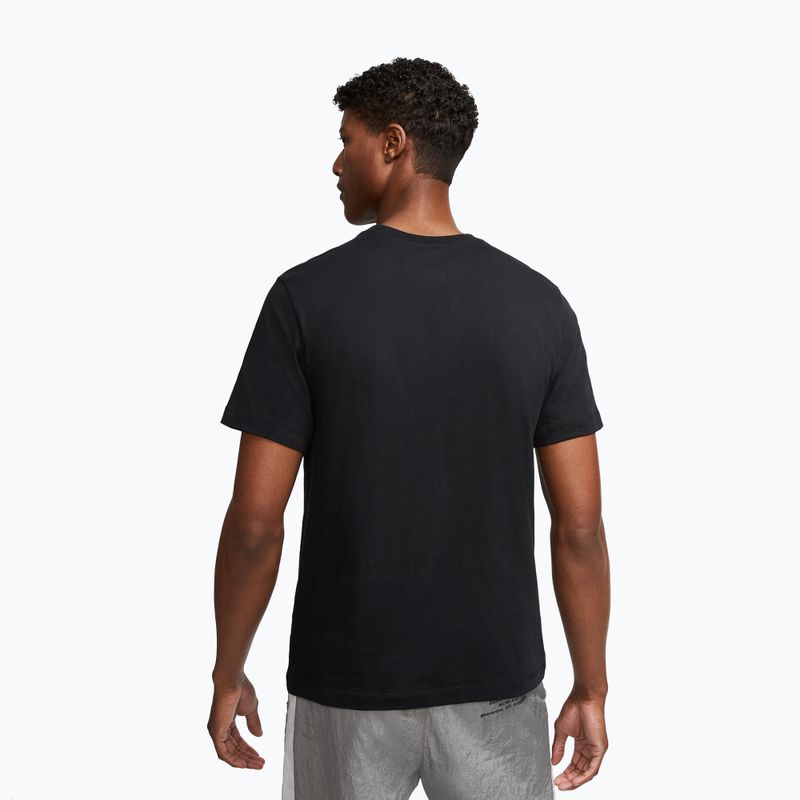 Herren T-Shirt Nike Sportswear Club black/white/dark grey 3
