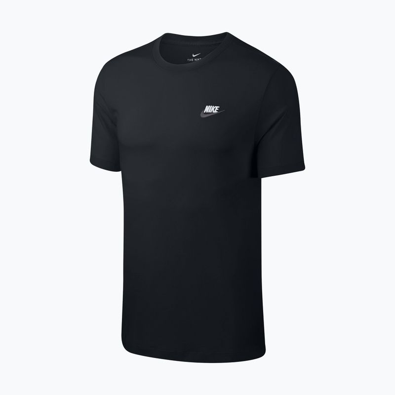 Herren T-Shirt Nike Sportswear Club black/white/dark grey 5