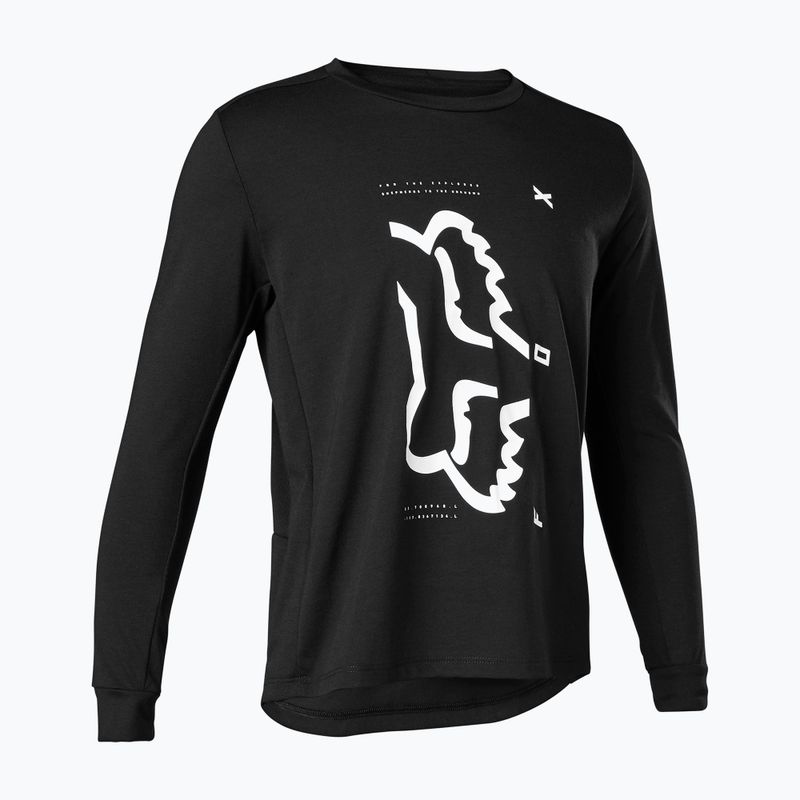 FOX Kinder Radtrikot Ranger Dr LS Jersey schwarz 28959 4