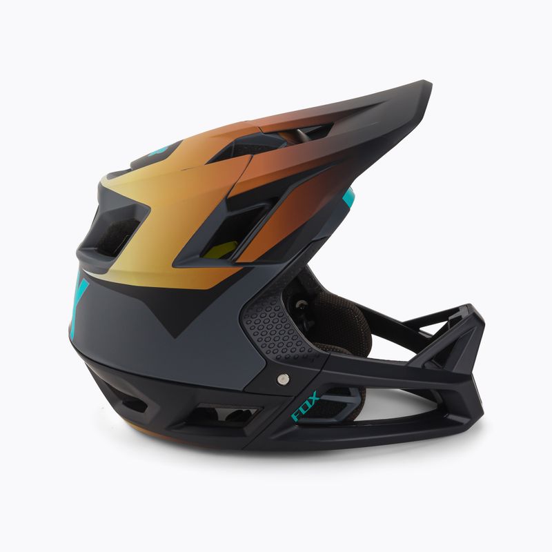 FOX Proframe Graphic 2 Fahrradhelm schwarz und orange 29598 2