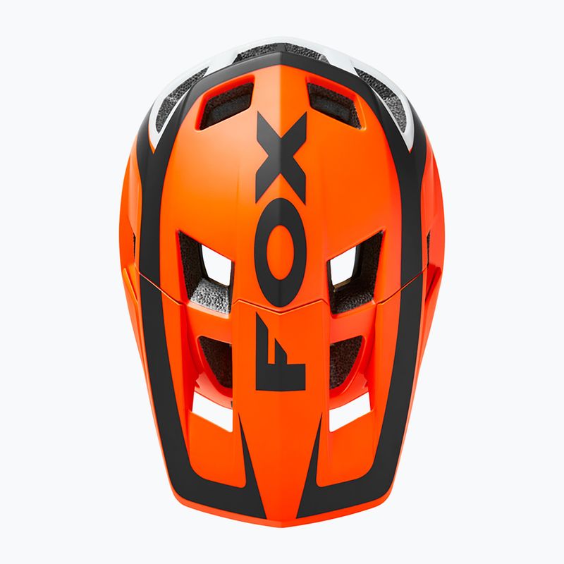 FOX Dropframe Pro Fahrradhelm Dvide orange und schwarz 29396 10